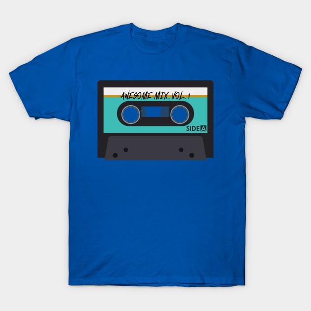 Awesome Mixtape Vol. 1 Retro Vintage Cassette Tape T-Shirt by waltzart